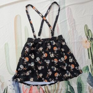 2021 Hot Topic X Crunchyroll Haikyu!! Chibi Characters Suspender Skirt